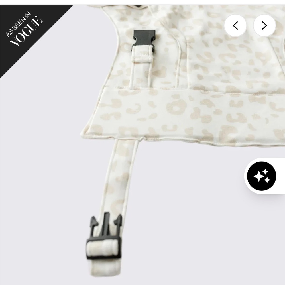 TUSHBABY Snug Hip Seat Hands-Free Attachment in Leopard NWT - Picture 4 of 7